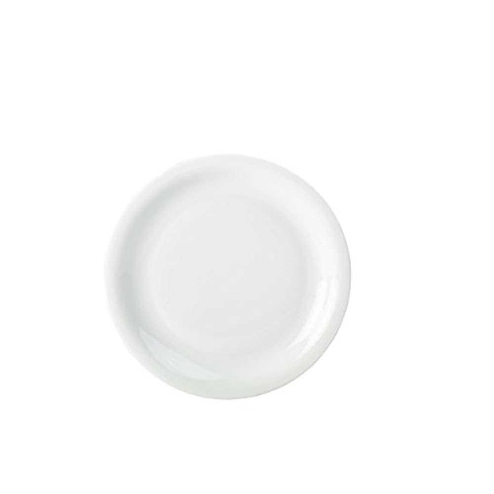 Genware NEV-160322 Royal Narrow Rim Plate, 22 cm (Pack of 6)