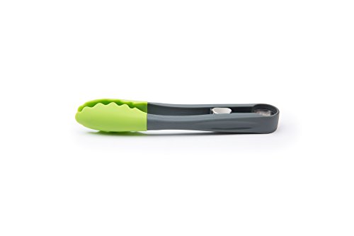 Fox Run 6026 Mini Tongs, Silicone, 7-Inch, Green