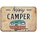 Happy Camper Camping Door Mat Entrance Mat Floor Mat Rug Indoor/Outdoor/Front Door/Bathroom Mats Rubber Non Slip &pound;&uml;24"x36",40cmx60cm&pound; primary