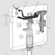 VALSIR Original Spare Part for Tropea 2 Flush Mount Box, White, 2 poorten - Image 3