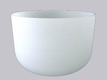 Frosted F# High Heart Thymus Chakra Quartz Crystal Singing Bowl 18 inch