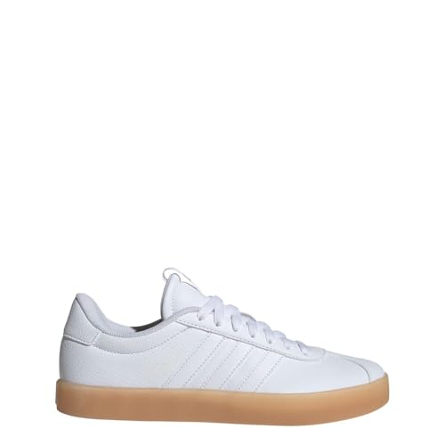 adidas Women’s Vl Court 3.0 Sneaker, White/White/Gum, 10