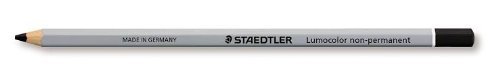 Black Water-Soluble Staedtler Lumocolor Pencil. 12 Pieces. 108-9