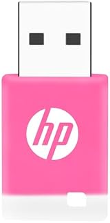 HP v168 64GB USB 2.0 Flash Drive Power Pink Rubber Body Cap view 4