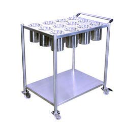 Vigneshwara Stainless Steel Masala Trolley 362435