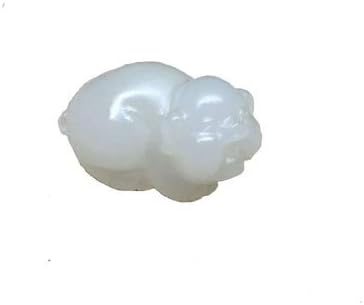 Natural Hetian jade White jade pig Pendant 12 Zodiac jade pig Pendant