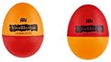 Meinl Percussion Meinl VivaRhythm VR-ES2 Plastic Egg Shaker Pair, Red/Orange