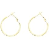 Yilanair Hypoallergenic Extra Large Basketball Hoop Earrings for Women Men - Big Thin Hoop Earrings, Metal, No Gemstone, Gold