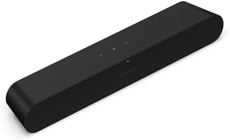 Sonos Ray - Compact Soundbar for TV and Music - Black