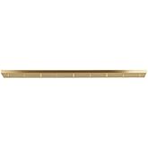 Generation Lighting 7449605-848 Accessory - 48 Inch 5 Port Linear Canopy, Satin Brass Finish