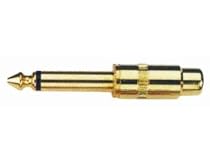 Velleman CAA26 Gold-Plated Phono (RCA) Jack to 1/4