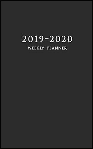 2019-2020 Weekly Planner: Small Two Year Planner 5 x 8 with Black Cover, by Edward Planners 2019-2020 Weekly Planner: Small Two Year Planner 5 x 8 with Black Cover, by Edward Planners