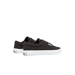 Lacoste Men's Lace Base Sneaker, Black & White, 12.5