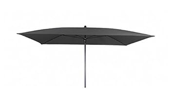 Doppler Absolut wasserdichter Gartenschirm Waterproof 225x120 ohne Volant, UV-Schutz 80, Farbe anthrazit