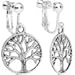Body Candy Tree of Life Clip On Dangle Earrings