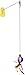Petmate Swat N Swing Interactive Cat Toy, Yarn Ball
