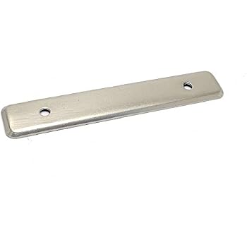 Plaque De Propreté Rectangulaire Nickel Brossé 4,5 Pouces - Neuf Pour Tiroirs/armoires