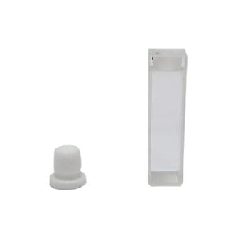 Varsal 406-321-Q2 Standard Rectangular Spectrophotometer Cell with Stopper Spectrosil Quartz 