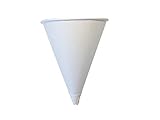 Solo Bare 4 oz. Recyclable Paper Cone Water Cup, Rolled Rim 400ct. 4R-2050 {Vasos de Agua con Forma de Cono} (2 Boxes (400ct))