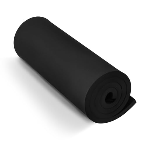 Black Eva Foam Sheets roll, Premium eva Craft Foam 12mm Thick, 13.9