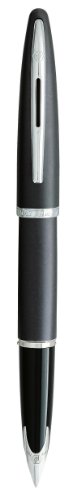Waterman S0700460 Carene Charcoal Grey With Free Ink Cartridges Medium Point Fountain Pen