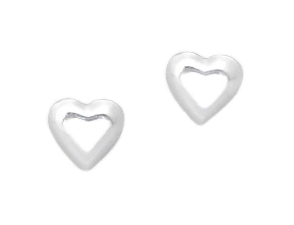 925 Sterling Silver Heart Stud Earrings for Women & Girls – Everyday Jewellery Gift Boxed
