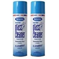 Sprayway Glass Cleaner Aerosol Spray, 19 Oz, Pack of 2