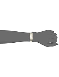 Reloj de pulsera solar Seiko de dos tonos para mujer