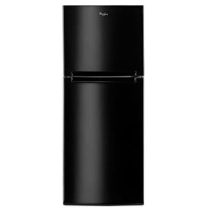 Click Here to See More Images WHIRLPOOL REFRIGERATORS 2476865 11 cu.ft. Top-Freezer Refrigerator, Black, Reversible Door
