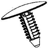M6.35X23.4 Overall Length-M25.4 Head Diameter Fender (50 count)
