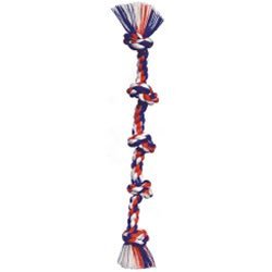 Mammoth Flossy Chew X-Large Clear 5 Knot Tug