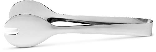 KooK Small Serving Tongs, Stainless Steel, 6 inch, Smooth Edges, Pack of 3 - Thumbnail 2