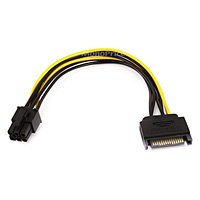 8inch SATA 15pin to 6pin PCI Express Card Power Cable [Electronics]