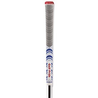 Golf Pride New Decade MultiCompound Platinum Grip, White/Blue/Red, Midsize