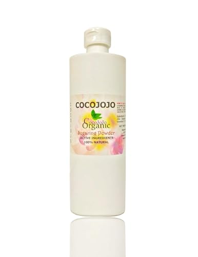 Cocojojo 12 Oz Sterilized Before Waxing Sugaring Hair Removal Powder - Reduce Irritation and Inflammation - Formulated with Peppermint, Eucalyptus and Tea Tree Essential Oil - 100% Natural