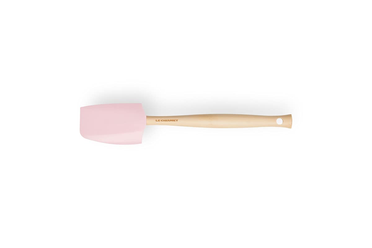 Le Creuset Craft Spatula, Medium, Silicone, Powder Pink, 42004292310000