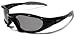 Polarized Sunglasses X Loop 3156 Black Frame Smoke Lens 100% UV Blocking