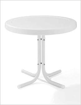 Crosley Furniture Retro Metal Side Table Amazon Com Books