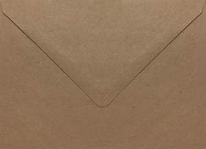 Grocer Kraft A7 Euro Flap Envelope (5 1/4" x 7 1/4") - 50 Envelopes