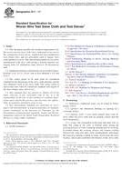 ASTM E11-17 Standard Specification for Woven Wire Test Sieve Cloth and Test Sieves Paperback – April 1, 2017