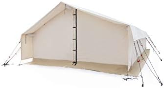 White Duck Outdoors Complete Canvas Wall Tent with Aluminum Frame and PVC Floor for Elk Hunting, Outfitter and Camping