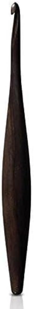 Furls Crochet Hook, Streamline Ebony Wood, Ergonomic Handle Crochet Hooks 7" (Streamline - Ebony Wood, K - 6.50MM)
