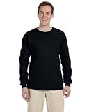 FOL 4930 Adult Heavy Cotton HD Long-Sleeve T-Shirt - Black, Extra Large