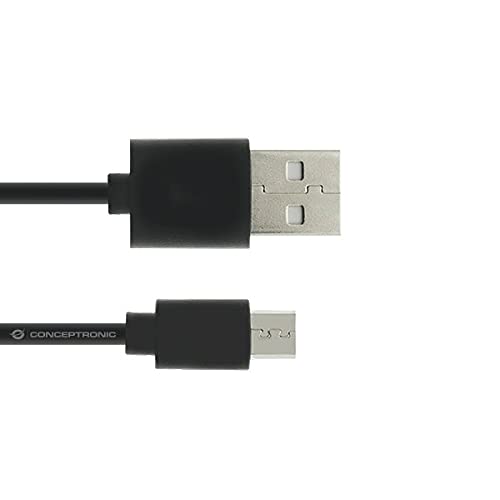 Conceptronic Power2Go USB-A to Micro-USB Cable 1 m Black Pack of 5