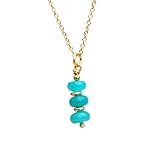 Gempires Amazonite Beaded Pendant Necklace Handmade