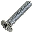 5mm Countersunk Machine Screws/Bolts M5 x 25mm (Including Head) A2 Stainless Steel Pozi Csk Head Mch Screw (10 Pack) Free UK Delivery