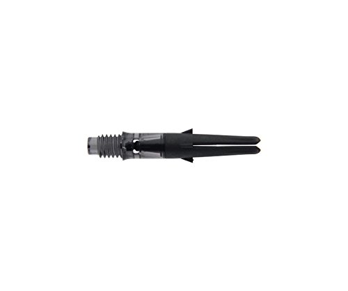 L-style L-Shaft Silent Spin Straight Carbon Dart Shaft Set of 3 - Clear Black - 130