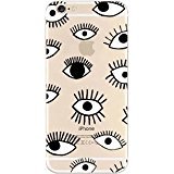 iPhone 7 Plus , Colorful Rubber Flexible Silicone Case Bumper for Apple Clear Cover - Eye Overload