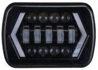 SANON 5x7 7x6 inch Sealed Beam Headlamp with High Low Beam LED Headlight DRL for Jep Wrangle- Cheroke- X-J 55W 5x7 7x6