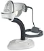Zebra/Motorola Symbol LS2208 Handheld Barcode Scanner, Includes Stand and USB Cord (White)